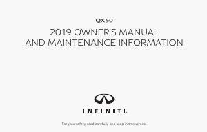 Bruksanvisning Infiniti QX50 (2019)