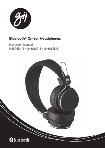 Manual Goji G4BOEEB15 Headphone