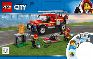 Manual Lego set 60231 City Caminhão do Chefe dos Bombeiros