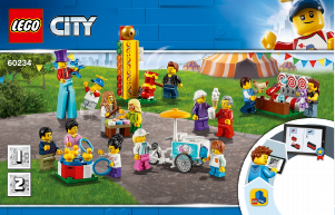 Manual Lego set 60234 City Pack de Pessoas - Parque de Diversões