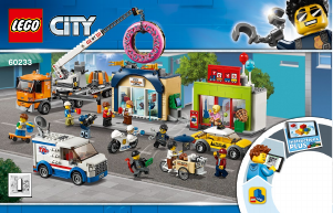 Bedienungsanleitung Lego set 60233 City Große Donut-Shop-Eröffnung