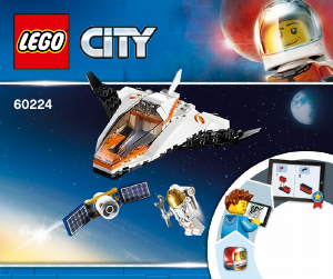 Käyttöohje Lego set 60224 City Satelliitin huoltotehtävä