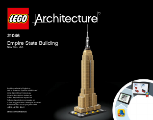 Manual Lego set 21046 Architecture Empire State Building