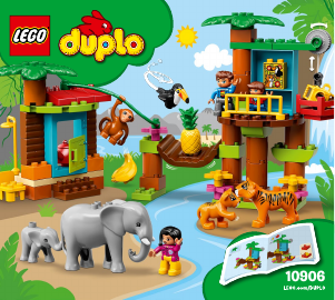 Handleiding Lego set 10906 Duplo Tropisch eiland
