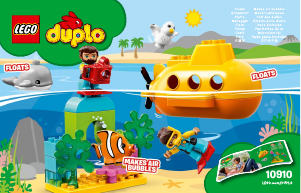 Käyttöohje Lego set 10910 Duplo Sukellusveneseikkailu