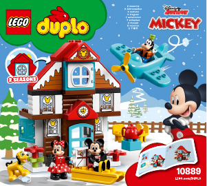 Handleiding Lego set 10889 Duplo Mickeys vakantiehuisje