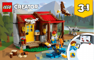 Manual de uso Lego set 31098 Creator Cabaña Campestre