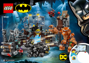 Manual Lego set 76122 Super Heroes A Invasão da Batcaverna de Clayface