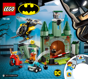 Handleiding Lego set 76138 Super Heroes Batman en de ontsnapping van The Joker