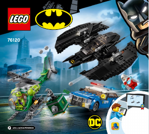 Kullanım kılavuzu Lego set 76120 Super Heroes Batman Batwing ve Riddlerın Soygunu