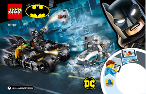 Manual Lego set 76118 Super Heroes Mr. Freeze Batcycle battle