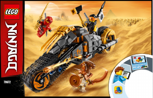 Bruksanvisning Lego set 70672 Ninjago Coles crossmotorcykel