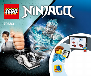 Manuál Lego set 70683 Ninjago Spinjutsu výcvik – Zane