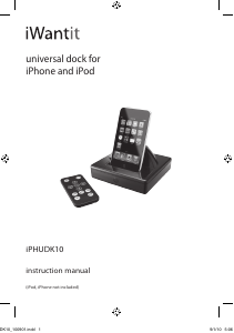 Bruksanvisning iWantit iPHUDK10 Dockningshögtalare