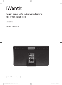 Bruksanvisning iWantit iPHDBTP10 Dockningshögtalare