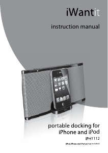 Handleiding iWantit iPH1112 Speakerdock