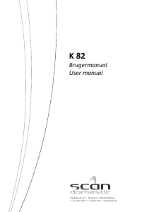 Brugsanvisning Scandomestic K 82 Kogesektion