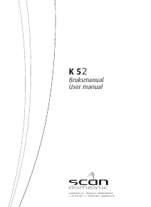 Brugsanvisning Scandomestic K 52 Kogesektion