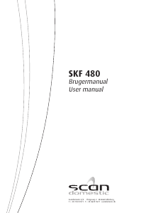 Brugsanvisning Scandomestic SKF 480 Køle-fryseskab