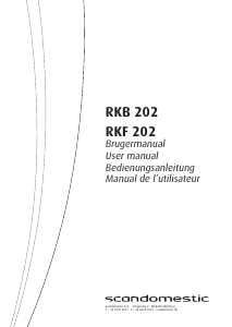 Käyttöohje Scandomestic RKF 202 Jääkaappipakastin