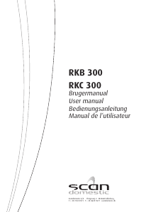 Handleiding Scandomestic RKC 300 Koel-vries combinatie