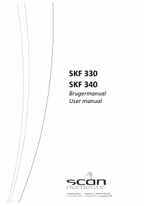 Handleiding Scandomestic SKF 340 Koel-vries combinatie