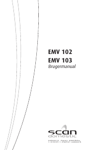 Brugsanvisning Scandomestic EMV 102 Emhætte