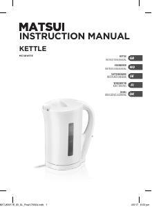 Manual Matsui M17JKW17E Kettle