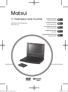 Bruksanvisning Matsui M71PD11E DVD spelare
