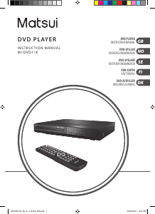 Bruksanvisning Matsui M1DVD11E DVD spelare