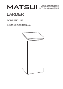 Manual Matsui MTL2488GW Refrigerator