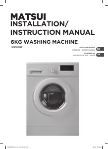 Manual Matsui M612WM16G Washing Machine