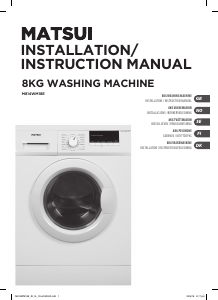 Handleiding Matsui M814WM18E Wasmachine