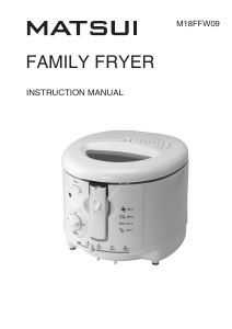Manual Matsui M18FFW09 Deep Fryer