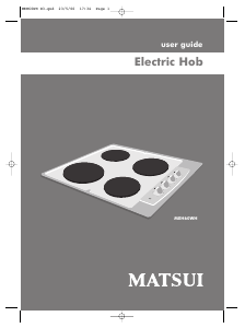 Manual Matsui MEH60WH Hob