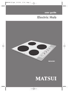 Bruksanvisning Matsui MEH60WH Häll
