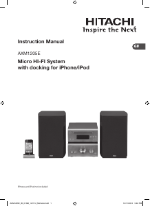 Handleiding Hitachi AXM1205E Stereoset