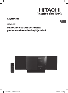 Käyttöohje Hitachi AXM845E Stereosetti
