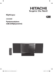Käyttöohje Hitachi AXM840E Stereosetti