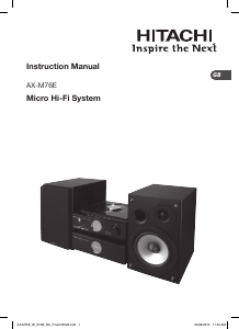 Handleiding Hitachi AX-M76E Stereoset