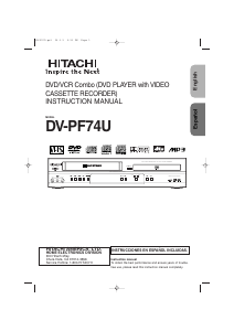 Bruksanvisning Hitachi DV-PF74U DVD-Video Kombination