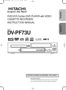 Bruksanvisning Hitachi DV-PF73U DVD-Video Kombination