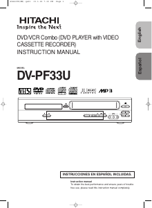 Handleiding Hitachi DV-PF33U DVD-Video combinatie