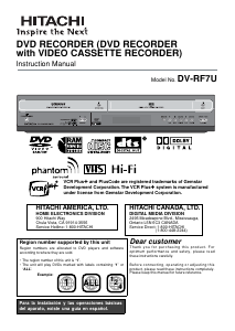 Bruksanvisning Hitachi DVRF7U DVD-Video Kombination