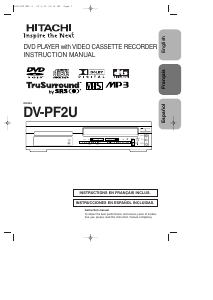 Bruksanvisning Hitachi DV-PF2U DVD-Video Kombination
