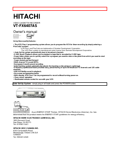 Handleiding Hitachi VT-FX6407AS Videorecorder