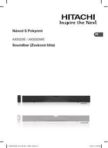 Návod Hitachi AXS020WE Reproduktor