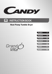 Manual de uso Candy GVS D913A2-S Secadora