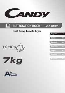 Manual Candy GCH 970NA1T-S Dryer
