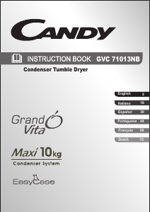 Manual Candy GVC 71013NB-S Dryer